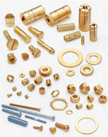Brass Parts Brass Fittings Jamnagar  manufacturers, exporters of competitive brass plumbing, cable glands, hose fittings, electrical components, screws and brass fittings  Brass inserts sanitary fittings Copper cable terminals ferrules Machined Parts Machined Components Brass Components turned metal parts threaded fittings